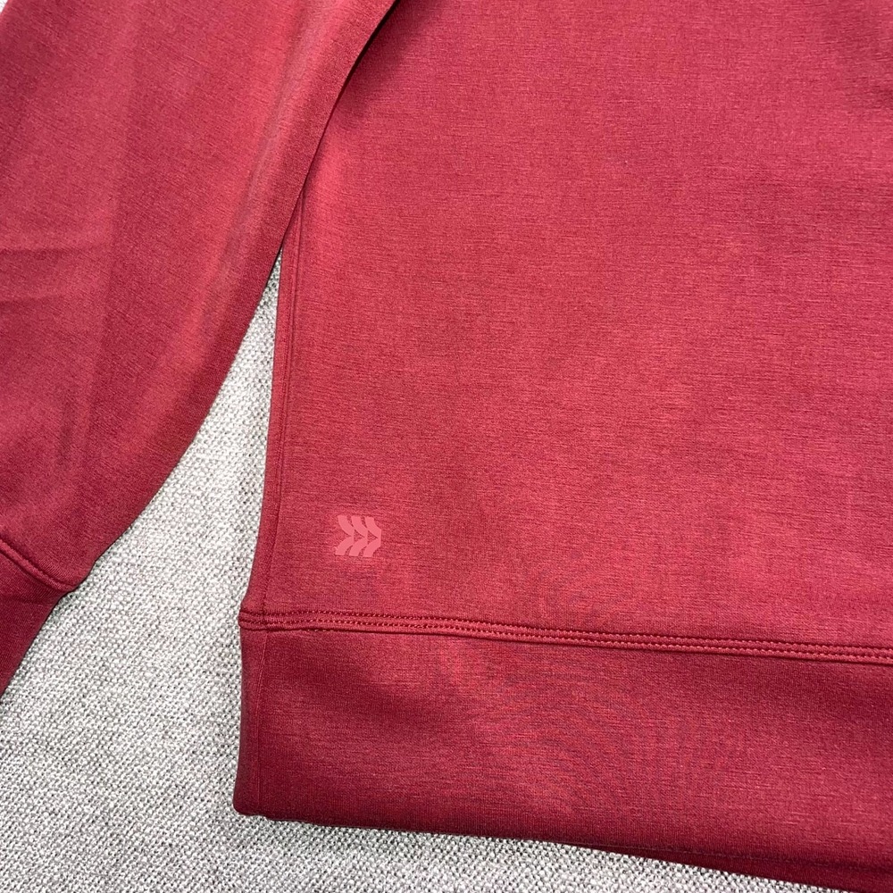 All in Motion Airy Sleek Sweatshirt Women's XS Maroon Stretch Comfort Half Zip - Picture 11 of 11